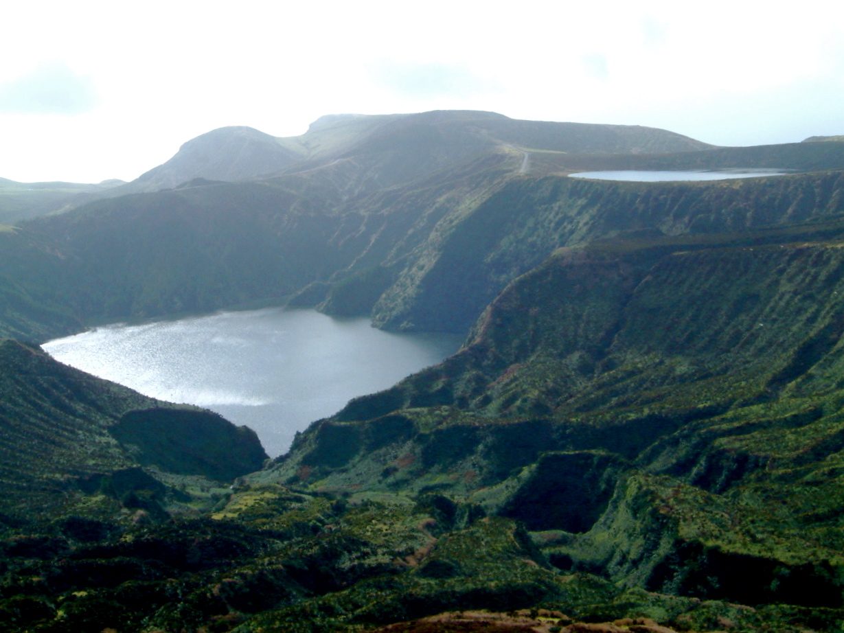 Lagoa Funda in its crater on Flores