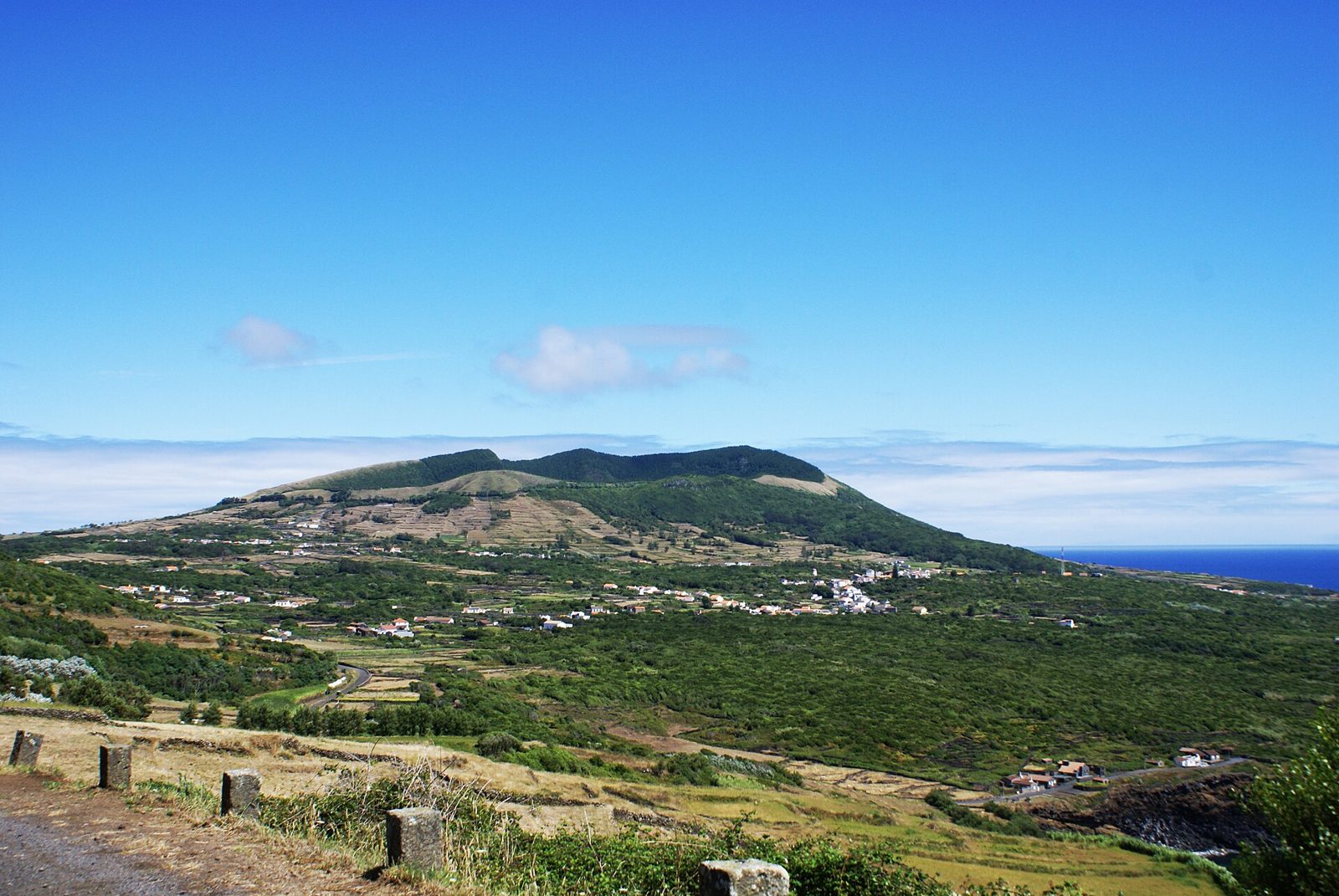 The Caldeira volcanic crater in south-east Graciosa
