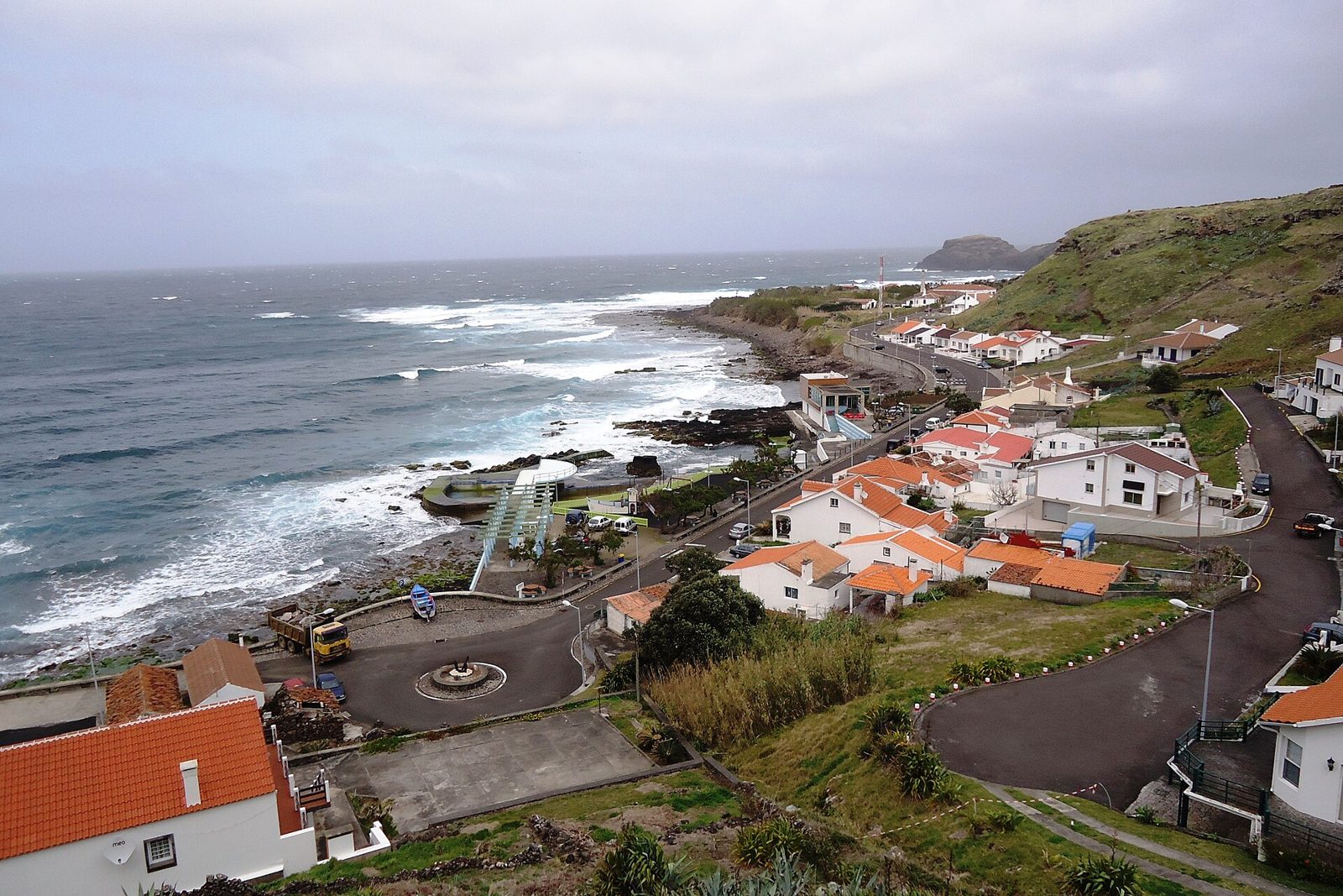 Natural sea pools at Anjos on the north coast