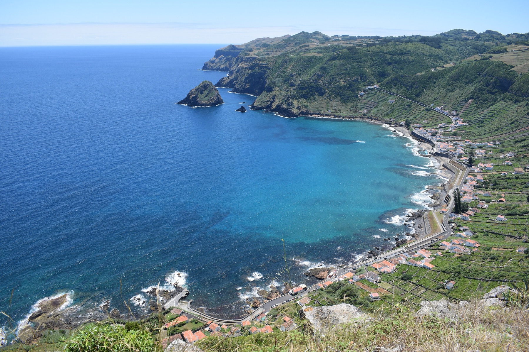 The bay of São Lourenço on Santa Maria