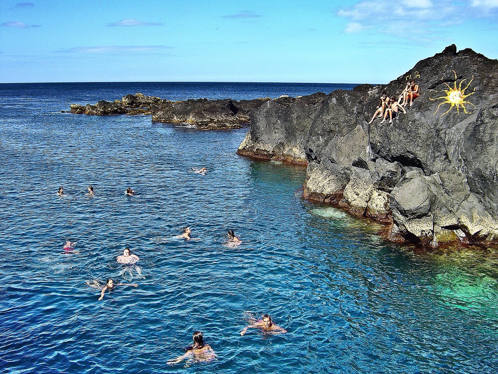 Natural lava pools at Biscoitos on Terceira’s north coast