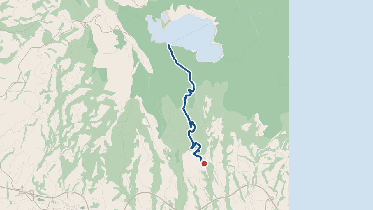 Map of the Lagoa do Fogo walk (PR02SMI)