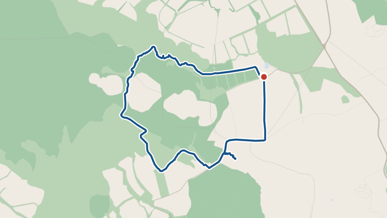 Map of the Mistérios Negros walk (PRC01TER) on Terceira: the circuit from Lagoa do Negro