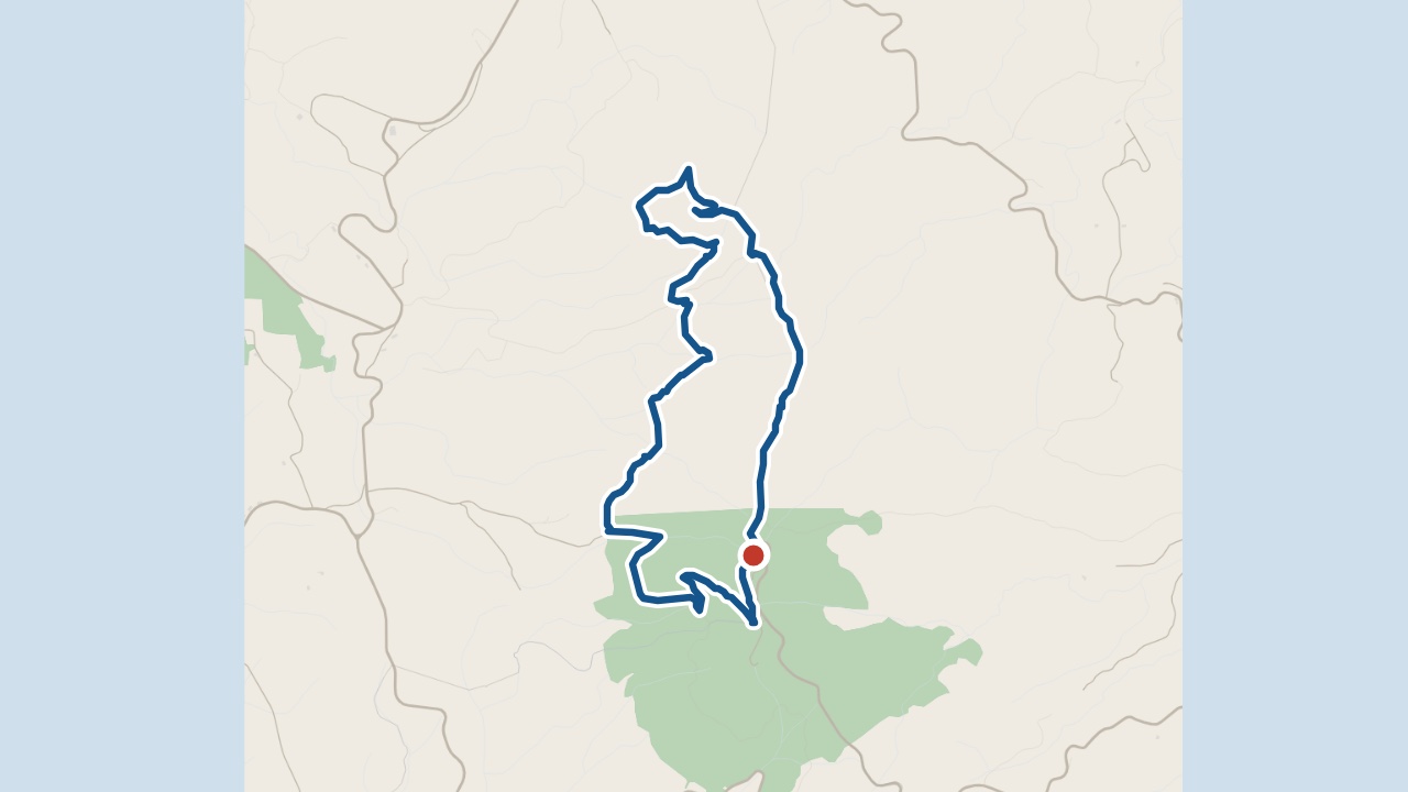Map of the Pico Alto walk (PRC02SMA) on Santa Maria: the circuit from Pico Alto car park