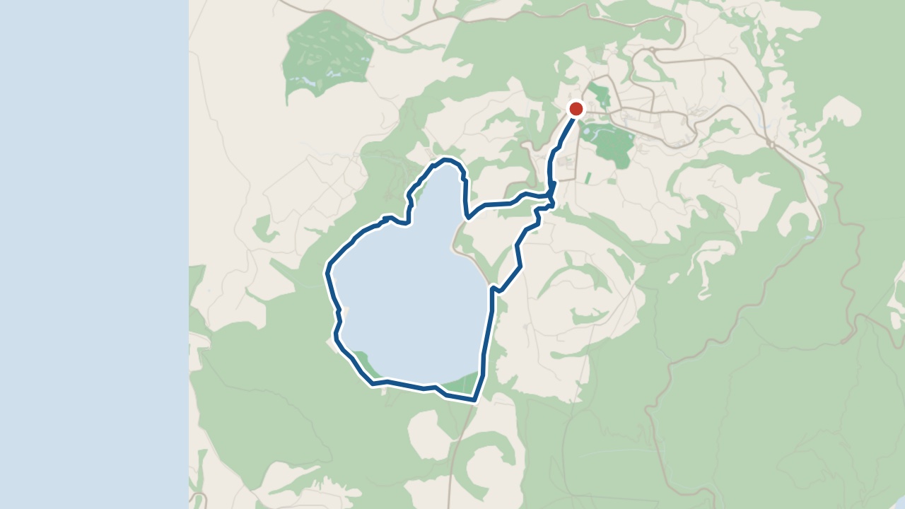 Map of the Lagoa das Furnas walk (PRC06SMI)